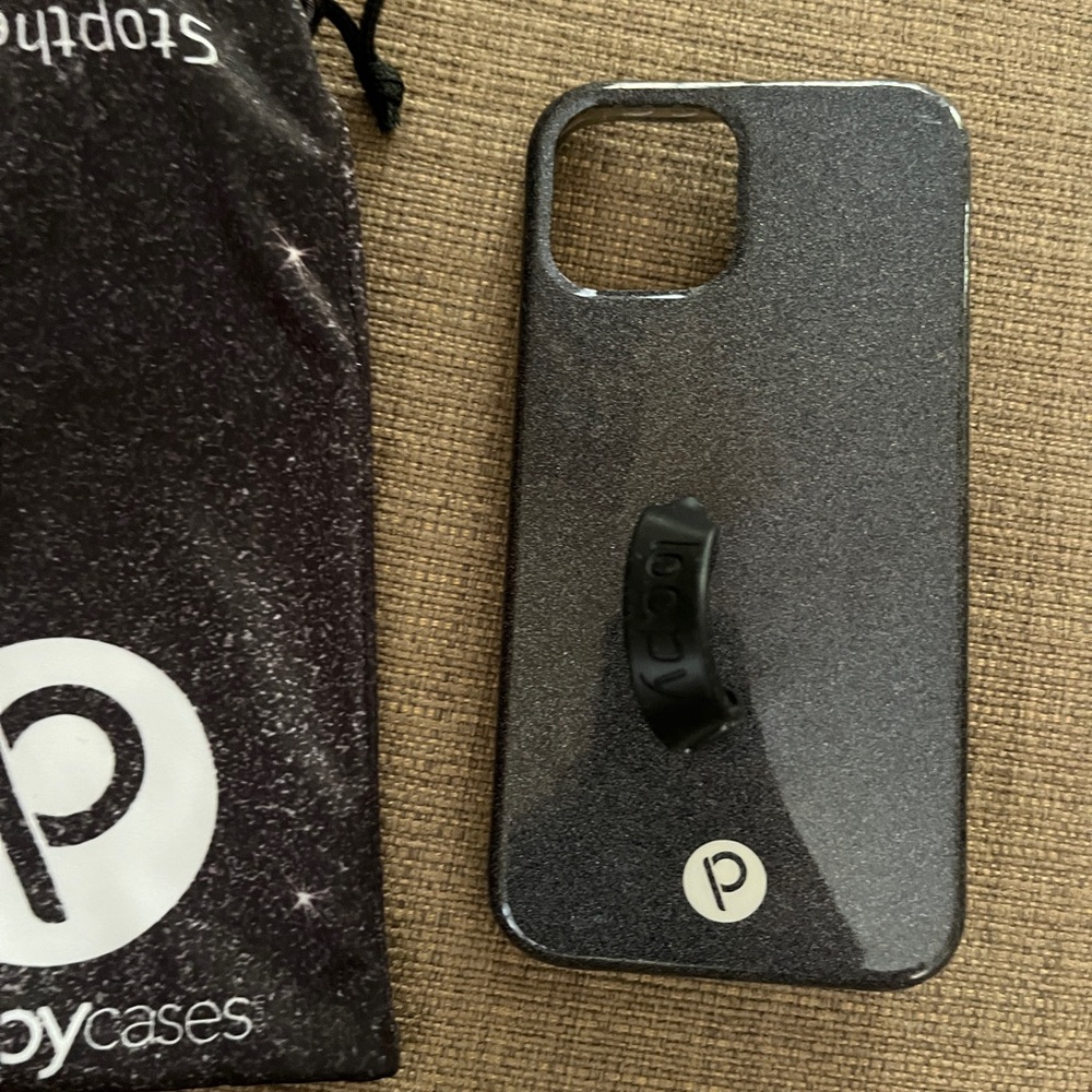 Loopy Glittery Black iPhone 12 Case